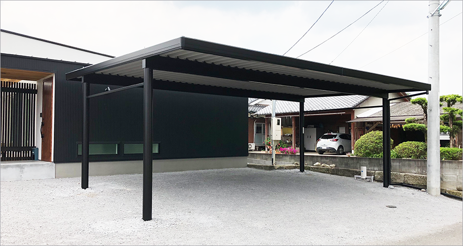 施工事例カーポート画像